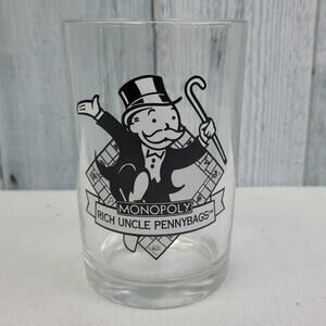 Vintage 1996 McDonald's Hasbro Monopoly Rich Uncle Pennybags Drinking Glass